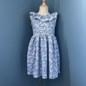 Tahari Light Blue Patterned Kids Dress